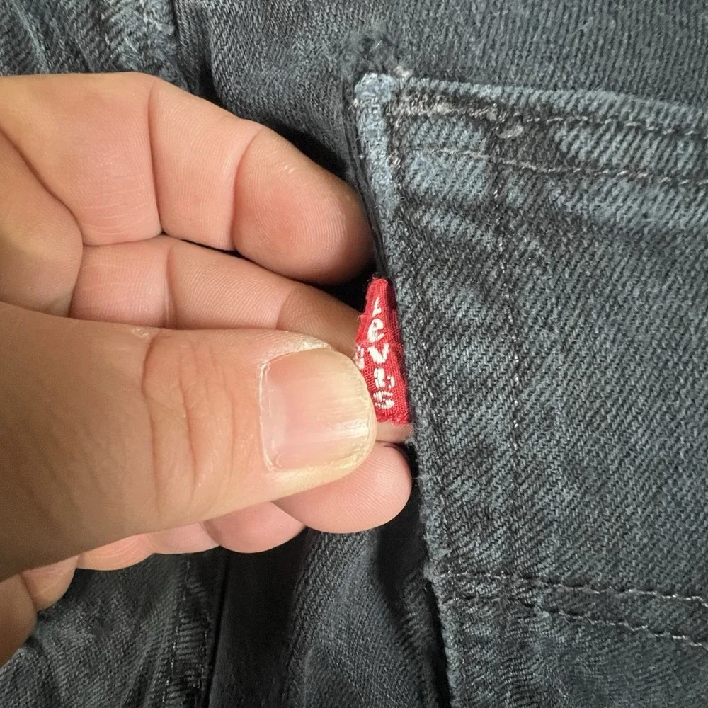 Levi's 511 Slim Fit Jeans Men's‎ W32 L31 Black Stretch Denim Mexico Read
